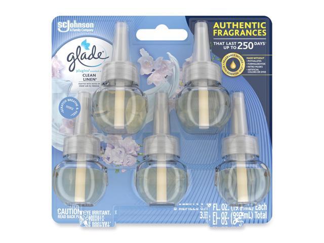 Plugins Scented Oil Refill Clean Linen 0.67 oz 5/Pack 366546