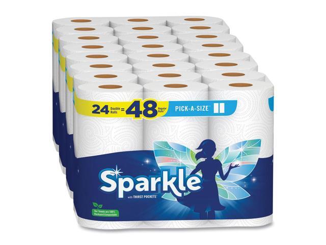 Sparkle Pick-A-Size Kitchen Double Roll Towels 2-Ply 24 Rolls/Pack 2226450