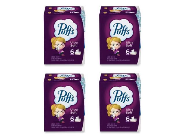 Ultra Soft Facial Tissue 2-Ply White 124 Sheets/Box 6 Boxes/Pack 4 Packs/Carton 80337307
