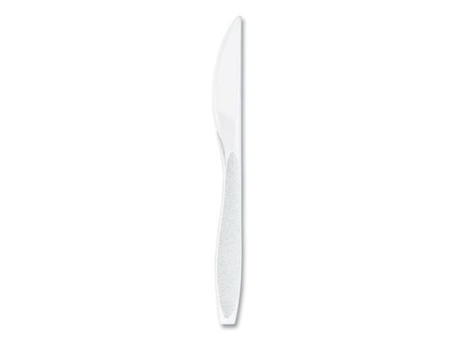 Impress Heavyweight Full-Length Polystyrene Cutlery Knife White 100/Box HSWKX0007