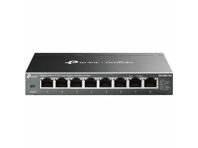 TP-Link Omada 8-Port 2.5G Multi-Gigabit Desktop Switch PORT: 8 2.5G RJ45 Ports SPEC: Desktop Steel Case FEATURE: Plug and Play - DS108G-M2