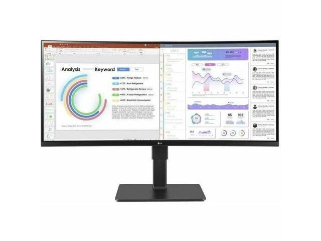 LG 34BQ77QE-B 34' WQHD 3440x1440 5ms 3800R Curved LCD IPS Monitor