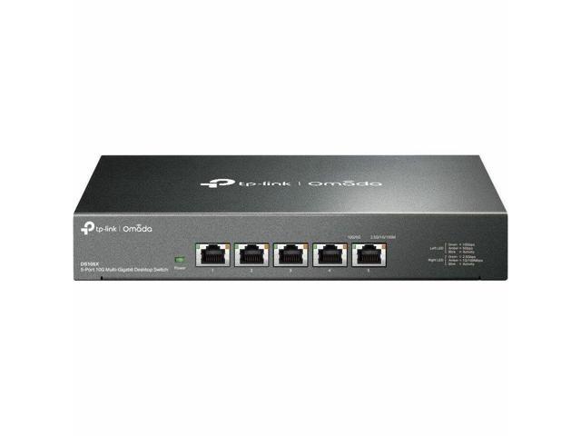 TP-Link Omada 5-Port 10G Desktop Switch - 5 Ports - Gigabit Ethernet, 2.5 Gigabit Ethernet, 10 Gigabit Ethernet - DS105X