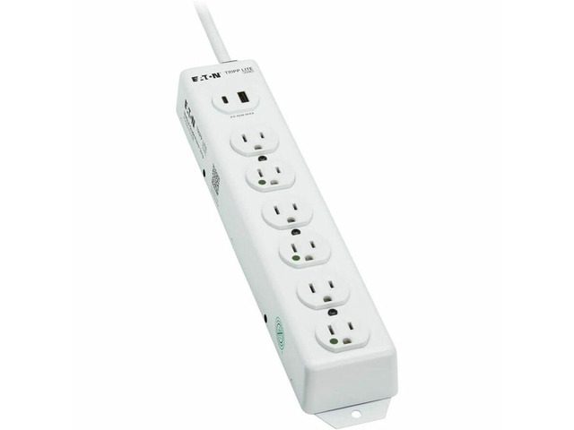 Tripp Lite Safe-IT UL 1363 6-Outlet Medical-Grade Power Strip, 15 ft. Cord