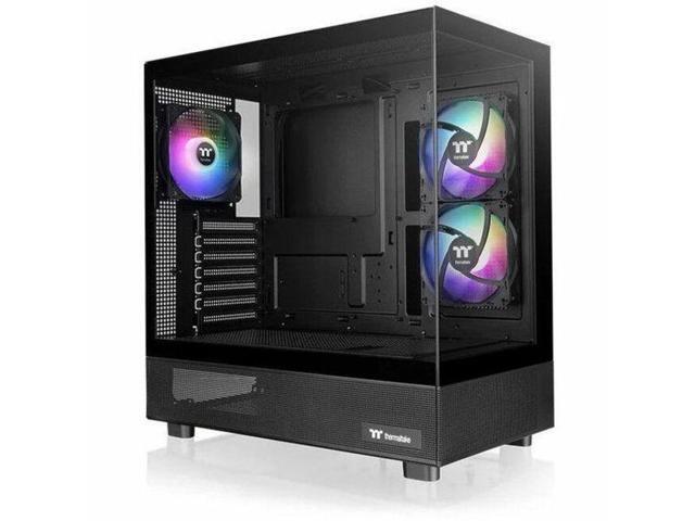 Thermaltake - View 270 Plus TG ARGB Mid Tower E-ATX PC Case - Black - image 9