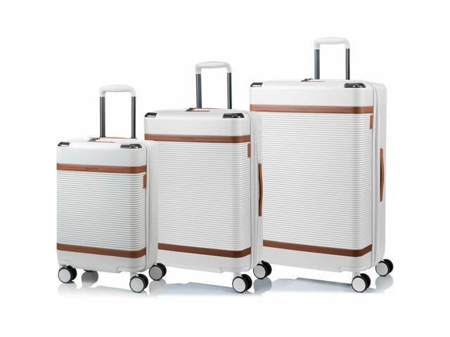 CHAMPS Vintage III Collection 3-piece Hardside Luggage set Ivory S1033IVORY