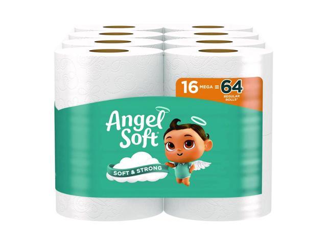 Angel Soft Mega Toilet Paper Septic Safe 2-Ply 16 Rolls/Pack 794230201