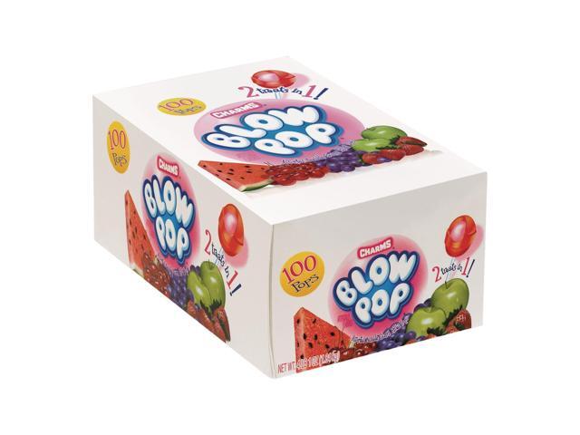 Charms Blow Pops 0.8 oz Assorted Fruity Flavors 100/Box 1034885