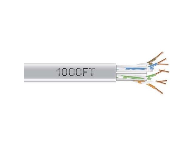 Black Box EYN876A-PB-1000 CAT6 550-MHz Solid Bulk Cable - Unshielded, CMR Grade PVC, Gray, 1000 ft. Pull Box