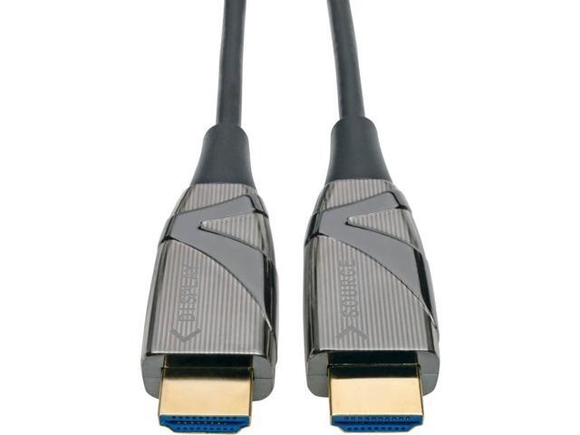 Tripp Lite Fiber Optic HDMI 2.0 (Active HDMI Cable), High Speed HDMI Cable, 4K, 60Hz, 4:4:4, 18 Gbps, 20 m. (65 ft.) Black (P568-20M-FBR)