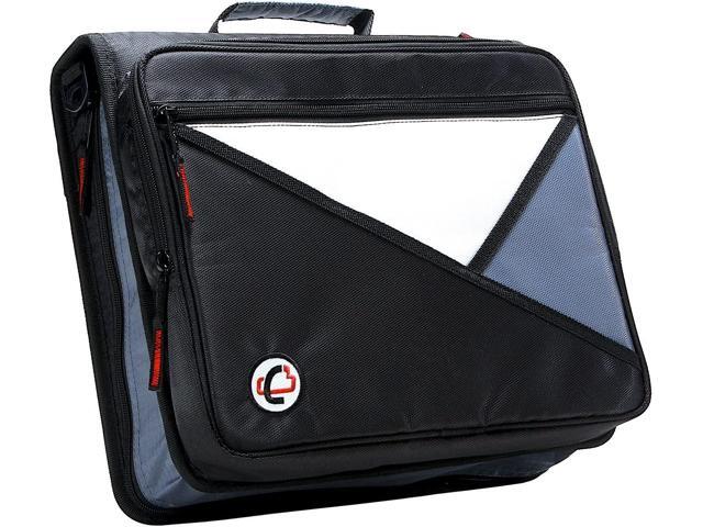 Case-it Universal 2-Inch 3-Ring Zipper Binder, Holds 13 Inch Laptop, Black, LT-007-BLK
