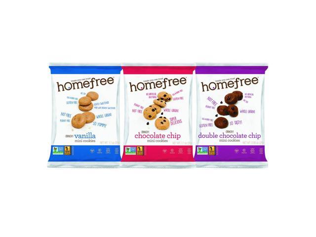 HomeFree Gluten Free Cookies Variety Pack 1.1 oz. 30/Carton (HMF01305)