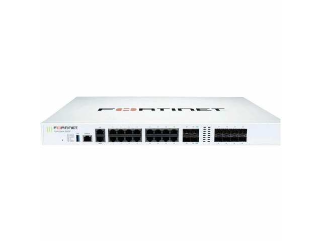 FORTINET FortiGate 200F, 18 x GE RJ45, 8 x GE SFP slots, 4 x 10GE SFP+ slots w/ 1Y FortiCare Premium and FortiGuard Enterprise Protection ...