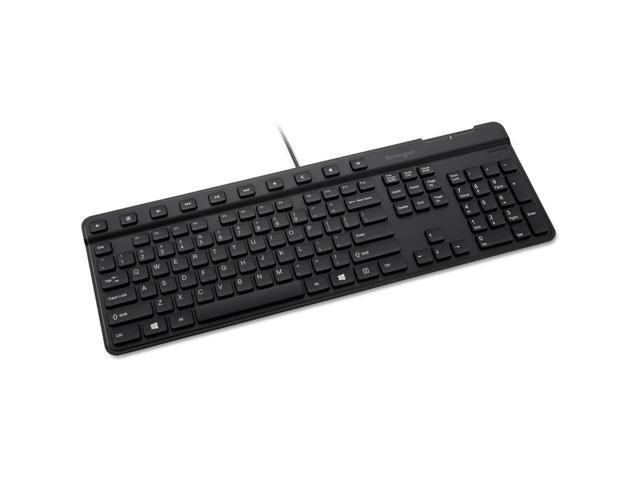 Kensington Simple Solutions Wired Keyboard with Smart Card Reader K55115US