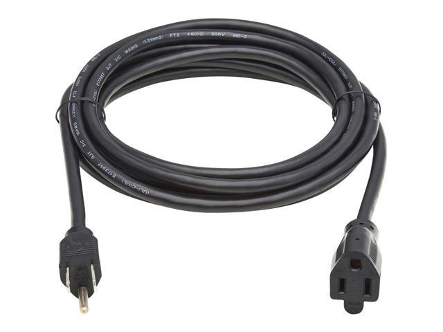 Tripp Lite 10ft Power Extension Cord NEMA 5-15P to NEMA 5-15R Black P02201013A