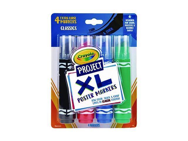Project XL Poster Markers, Classic, 4 Count