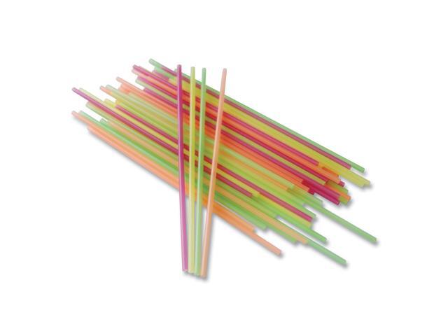 Berkley Square Neon Sip Sticks, 5.5', Assorted, 1,000/Pack (BSQ1241202)