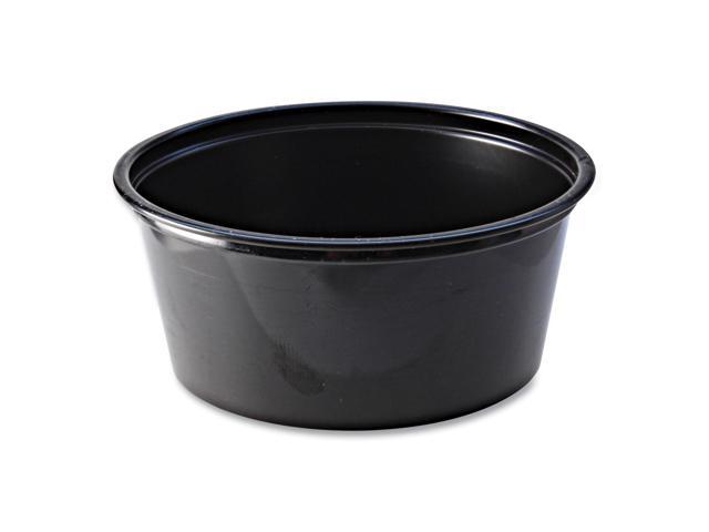Fabri-Kal 3.25oz Black Polystyrene Portion Cups 2500Ct 9505144
