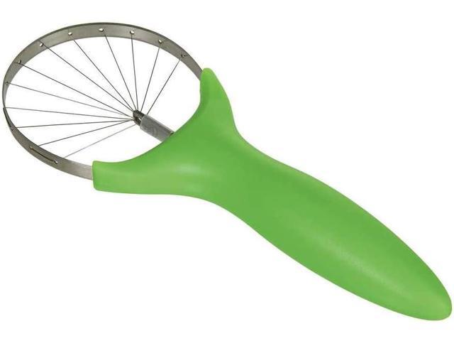 progressive international prepworks stainless steel blades kitchen utensil tool fruit avocado slicer, green