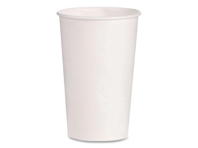 Double Sided Poly DSP Paper Cold Cups 16 oz White 50 Cups/Sleeve 20 Sleeves/Carton RP16P2050