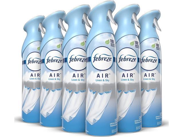 Febreze AIR Linen and Sky 8.8 oz Aerosol Spray pack of 6, 96256