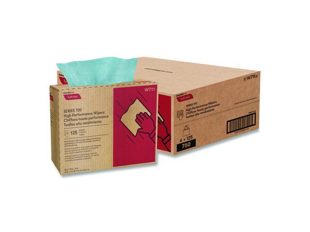 Cascades W711 Tuff-Job S700 High Performance Wipers - Blue - 9.75 x 16.75 - 125/Box - 6 Boxes/Carton Cascades W711 Tuff-Job S700 High Performance Wipers - Blue - 9.75 x 16.75 - 125/Box - 6 Boxes/Carton