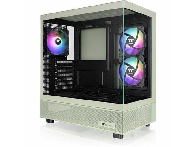 Thermaltake - View 270 Plus TG ARGB Mid Tower E-ATX PC Case - Matcha Green - image 9