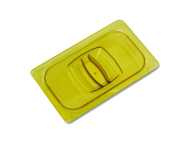 RUBBERMAID COMMERCIAL FG214P86AMBR Fourth Size Food Cover,Amber