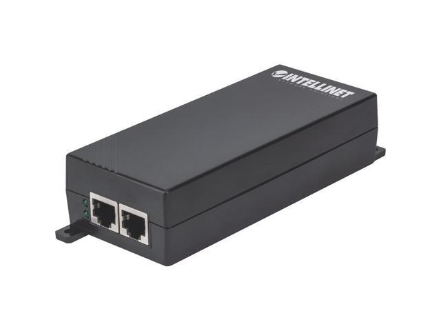 Intellinet Gigabit High-Power PoE+ Injector, 1 x 30 W Port, IEEE 802.3at/af Compliant, Plastic Housing