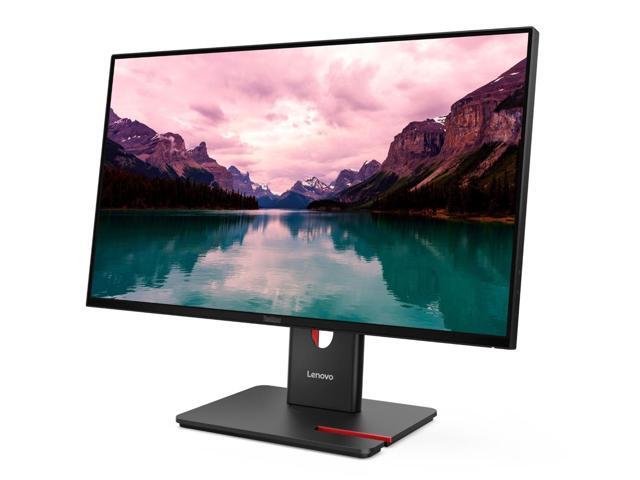Lenovo - ThinkVision 23.8" IPS LED FHD 48hz - 120hz Monitor (HDMI, USB, DP, VGA) - Eclipse Black - image 11