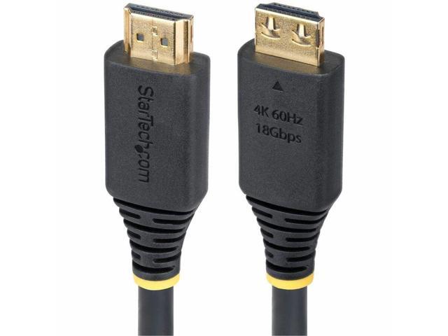 StarTech 3ft (91m) High Speed HDMI Cable with Gripping Connectors, 4K 60Hz/1440p 144Hz, HDR10/HDCP 2.2/ARC, 18Gbps, UHD HDMI Cord for...