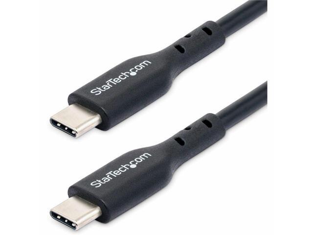 StarTech 15ft (4.5m) USB-C Charging Cable, Charge & Sync, 60W (3A) PD, USB 2.0 Laptop Charger Cable, TPE Jacket - Black USB C Charging Cord Model...