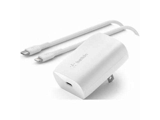 Belkin 30W Wall Charger with USB-C to Lightning Cable White WCA005DQ1MWH