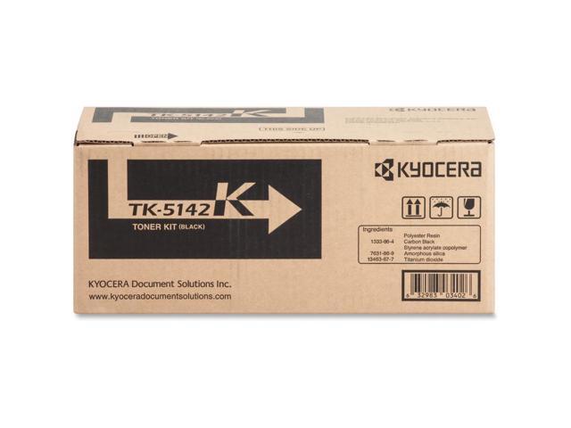 Black Toner Cartridge for Kyocera TK-5142K ECOSYS M6530cdn, ECOSYS P6130cdn, Genuine Kyocera Brand