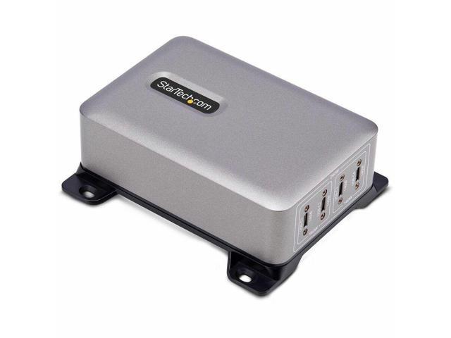 StarTech 4-Port Multi-Device USB-C Charger, 240W Total, Single Port 140W EPR, PD 3.1, Screw Locking Ports, Surface Mounting, Ideal for Boardrooms...