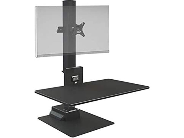 HAT Design Works Freedom E-Stand Sit Stand Desk Workstation Single Monitor