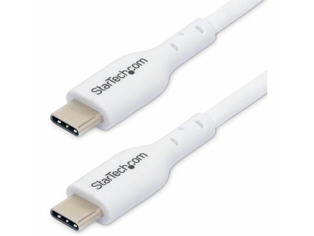 StarTech. com 3m White USB-C Charging Cable, USB C Cable, 60W 3A PD - USB-C cable - 24 pin USB-C to 24 pin USB-C - 10 ft - USB2CC3MWHE