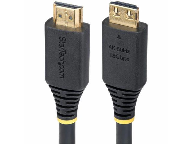 StarTech 15ft (4.6m) High Speed HDMI Cable with Gripping Connectors, 4K 60Hz/1440p 144Hz, HDR10/HDCP 2.2/ARC, 18Gbps, UHD HDMI Cord for...