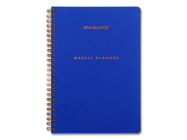 Signature Lite Academic Weekly Monthly Planner Blue Cover 12-Month July to June: 2025 to 2026 YP20LA20