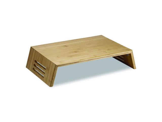 Bamboo Desktop Monitor Stand For 16' Monitors 17.56 x 12.44 x 2.64 Brown Supports 20 lbs 71008