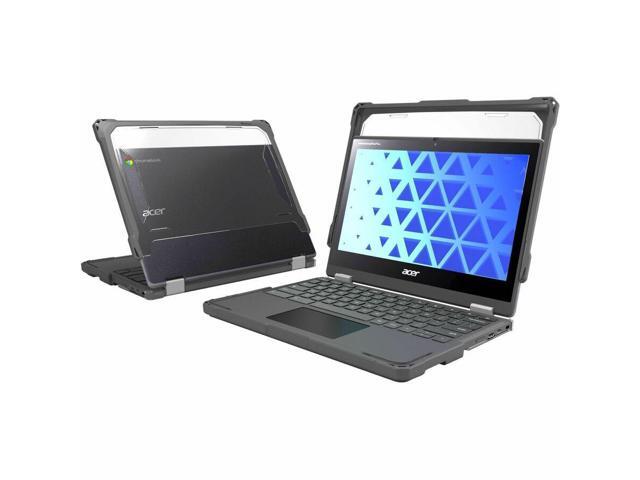 MAXCases Extreme Shell-F for Acer R756TN Spin 511 & R753T/R753TN & R722T Spin 311 Chromebook 11.6' Gray/Clear ACESF3R756GRY