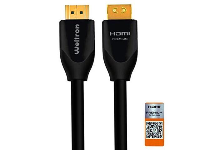 Weltron 1 Meter 4K Certified Premium HDMI Cable 91-804CP-01M