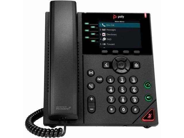 Poly VVX 350 6-Line IP Phone and PoE-enabled - GSA/TAA - 24x Total Line - VoIP - 3.5' LCD - 2x Network (RJ-45) - PoE Ports 89B71AA#ABA