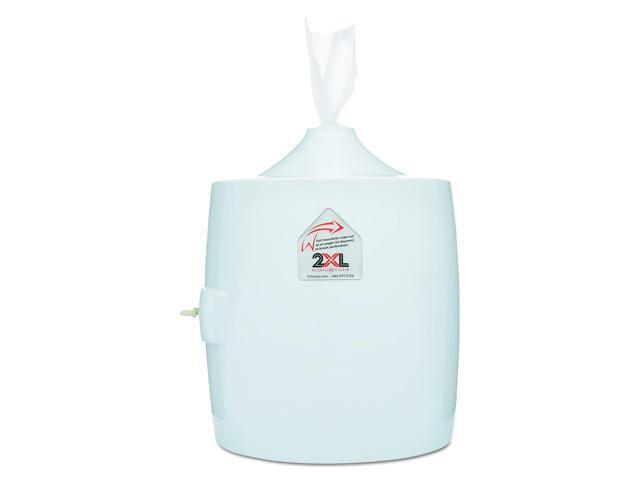 2XL Contemporary Wall Mount Wipe Dispenser 11 x 11 x 13 White TXLL82