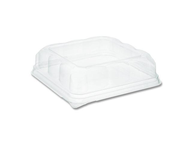 Pactiv Corporation Pactiv Evergreen Recycled Plastic Square Dome Lid 7.5 x 7.5 x