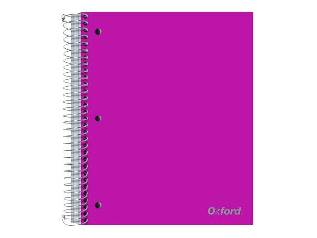 Oxford 5 Subject College Rule Notebook, Assorted Cover Color, (200) 11x9 Sheets