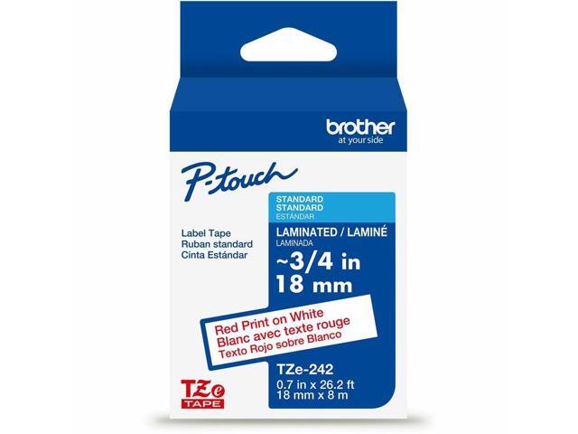 Brother P-touch TZe Laminated Label Tape - - DiameterTape - White - Laminated - Easy to Read, Temperature Resistant, Customizable, Long Lasting,...