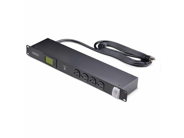 StarTech. com 16NM8-RACK-MOUNT-PDU 125V/15A 8ft (2.4m) 1U 16-Outlet Horizontal Rack Mount Metered Power Distribution Units