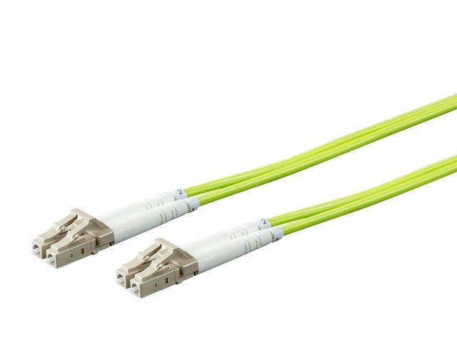 Monoprice Fiber Optic Cable - Green - 5 Meter OM5, LC/UPC-LC/UPC, Multi Mode Duplex, (50/125 Type) - Entegrade Series