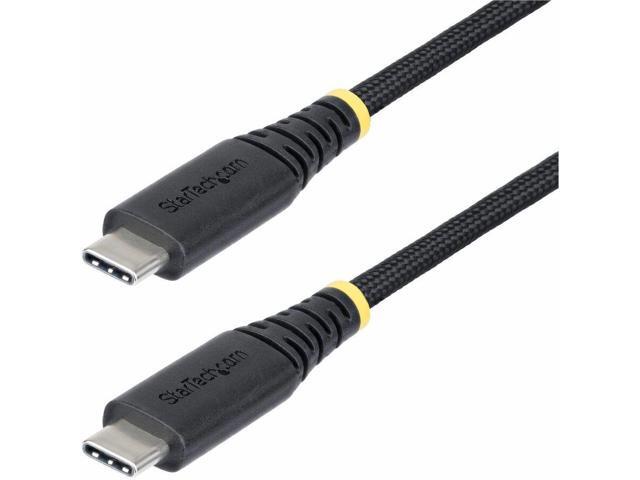 StarTech 6ft (1.8m) USB-C Charging Cable, 240W (5A) PD EPR, Dual-Layer Silicone/Braided Jacket, USB 2.0 Laptop Charger Cable, USB-IF Certified,...